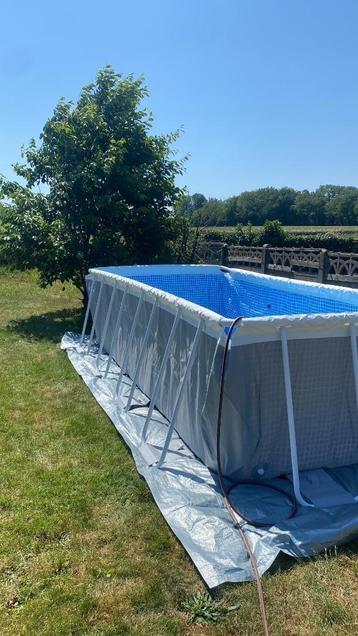 Zwembad te koop met warmtepomp, Tuin en Terras, Zwembaden, Ophalen, 200 tot 300 cm, 80 tot 120 cm, Zo goed als nieuw