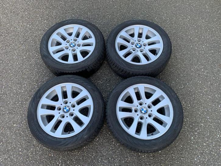 winterbanden set BMW 16 inch 5x120 72,5 alluminium velgen, Auto-onderdelen, Banden en Velgen, Banden en Velgen, Winterbanden, 16 inch