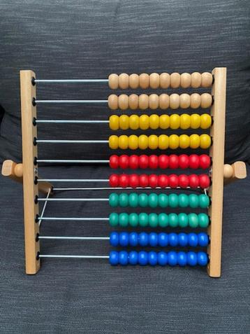 Houten telraam en rekenboekje, nieuw beschikbaar voor biedingen