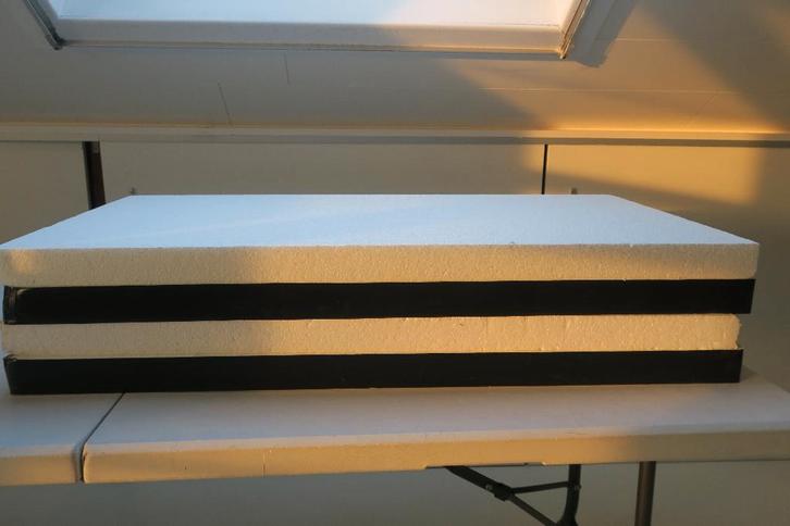 4 Polystyreenplaat -  100 x 50 cm x 5 cm, Doe-het-zelf en Bouw, Isolatie en Afdichting, Zo goed als nieuw, Muurisolatie, Piepschuim (Tempex)