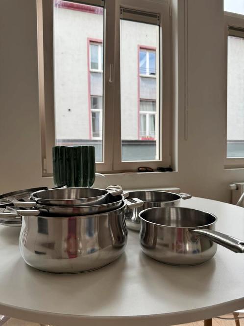 Kookpottenset, Huis en Inrichting, Keuken | Potten en Pannen, Gebruikt, Pannenset, Keramische plaat, Ophalen
