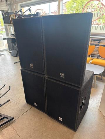 2 x dynacord  forum line f1153 + 2 X f8 subs beschikbaar voor biedingen