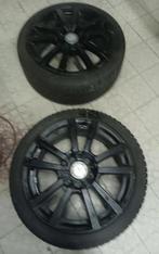 Roues (2) jantes & pneus hiver 18", 18 inch, Gebruikt, Banden en Velgen, Personenwagen