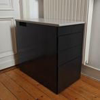 Ladeblok Ahrend - zwart/grijs - Bureaumeubel, 3 ou 4 tiroirs, 75 cm ou plus, Moins de 50 cm, Enlèvement