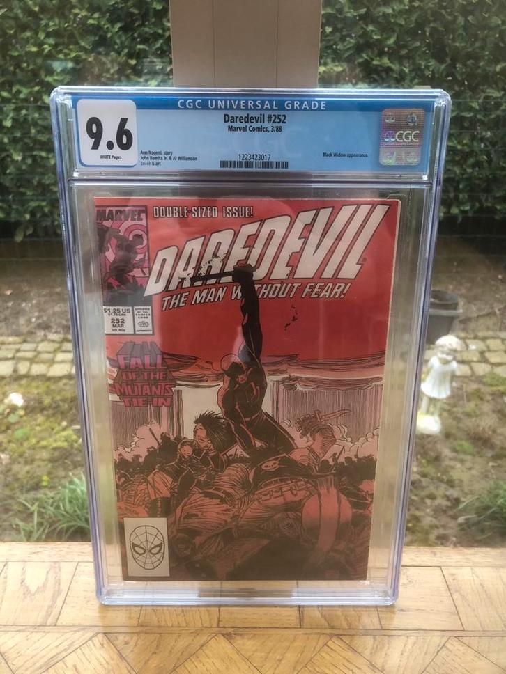 Daredevil #252 CGC 9.6 graded comic eerste druk 1988 Marvel, Verzamelen, Film en Tv, Nieuw, Ophalen of Verzenden
