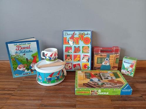 Set David de Kabouter, jaren 80, Verzamelen, Speelgoed, Zo goed als nieuw, Ophalen of Verzenden