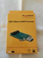 Delock USB 5 Gbps to mSATA converter -50% korting, Computers en Software, Overige Computers en Software, Ophalen of Verzenden