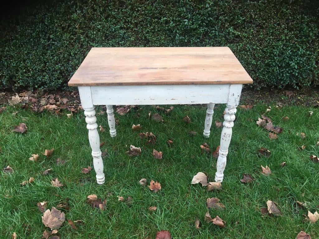 Eiken tafeltje., Ophalen of Verzenden, Eikenhout