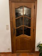 Twee vol-eiken binnendeuren, Doe-het-zelf en Bouw, Ophalen, Gebruikt, 80 tot 100 cm, Binnendeur