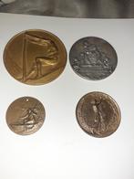 4 herdenkingsmedailles art nouveau periode, Antiek en Kunst, Ophalen