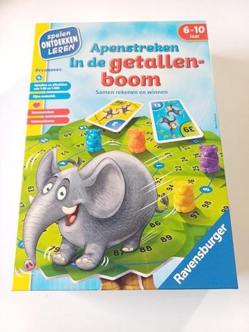 Apenstreken in de getallenboom beschikbaar voor biedingen