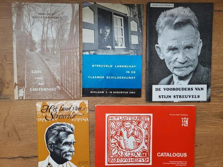 Oude brochures + krantenknipsels over Stijn Streuvels, Boeken, Biografieën, Gelezen, Ophalen of Verzenden