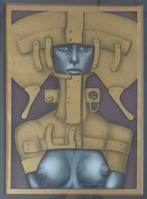 JEF VAN TUERENHOUT / KONINGIN / KLEURZEEFDRUK / 83x64cm KAD, Enlèvement