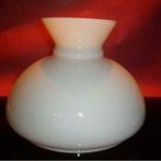 Witte retro opaline lampenkap melkglas, Huis en Inrichting, Lampen | Lampenkappen, Ophalen of Verzenden, Wit