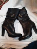 BALMAIN  bottes cuir noir, taille 38, Enlèvement ou Envoi, Porté, Balmain, Noir