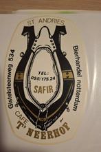 F: sticker café 't Neerhof Safir Sint-Andries, Verzamelen, Ophalen of Verzenden, Zo goed als nieuw, Merk