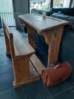 HOUTEN SCHOOLBANK, Huis en Inrichting, Bureaus, Ophalen, Gebruikt, Bureau