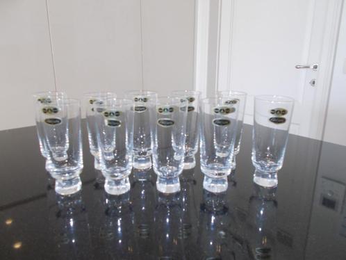 Retro 10 x aperitiefglazen Booms glas Bel'arte hoogte 12,5cm, Antiek en Kunst, Antiek | Glaswerk en Kristal, Ophalen of Verzenden