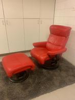 Stressless Relax incl voetenbank, Huis en Inrichting, Fauteuils, Ophalen, Gebruikt, Hout, 75 tot 100 cm