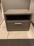 Donker Grijs nachtkastje, Ophalen of Verzenden, Gebruikt