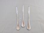 Christofle Perles kreeftvork - 3 stuks, Huis en Inrichting, Keuken | Bestek, Ophalen of Verzenden, Zo goed als nieuw, Zilver, Los bestek