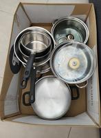 Lots de casseroles et 3 poêlons, Ophalen, Gebruikt, Pannenset