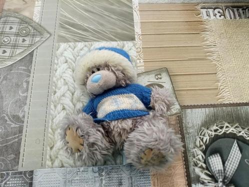 ourson me to you bonnet et pull bleu blanc, Kinderen en Baby's, Speelgoed | Knuffels en Pluche, Gebruikt, Beer, Ophalen