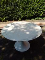 Marmer eettafel dia 120 cm - type Knoll, Ophalen, Vintage 1960 - naar design van Knoll, Gebruikt, Rond
