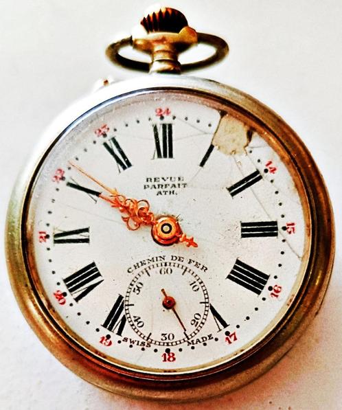 Montre De Poche Revue Suisse – Mécanique Manuelle Des Années 1930