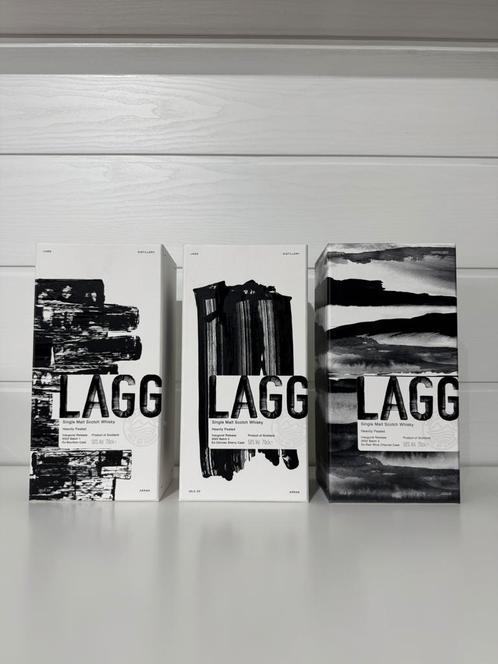 Lagg Single Malt Whisky Batch 1, 2 & 3 – Zeldzame Set!, Verzamelen, Complete verzamelingen en Collecties, Ophalen of Verzenden