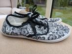 Zwart-wit veterschoenen, Kleding | Dames, Verzenden, Zo goed als nieuw, Wit