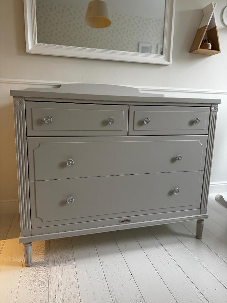 Kamer en slaapkamer Théophile - Louis (grijs/beige), Kinderen en Baby's, Kinderkamer | Commodes en Kasten, Gebruikt, Commode, 105 cm of meer