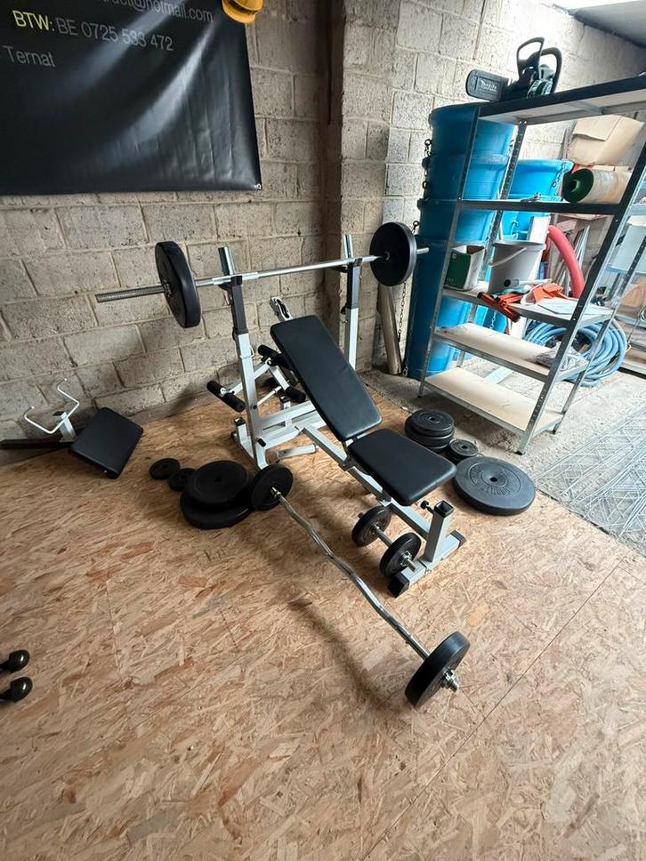 Halterbank, Sport en Fitness, Fitnessapparatuur, Zo goed als nieuw, Ophalen
