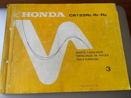 Honda CR 125 RE-RF-RG 1986 catalogue de pièces, Motoren, Onderdelen | Honda, Gebruikt, Ophalen of Verzenden
