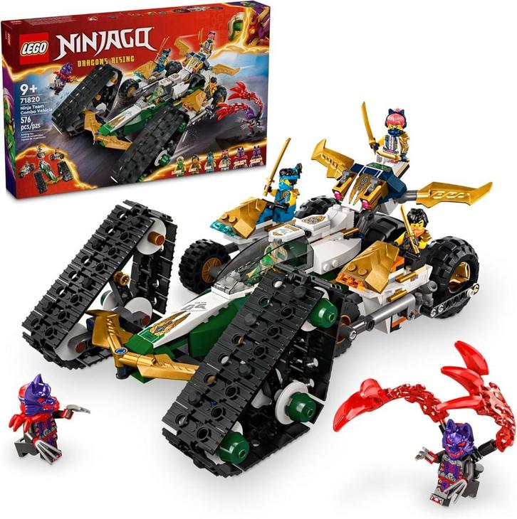 Neuf - Lego Le véhicule combiné de l’équipe des ninjas 71820, Enfants & Bébés, Jouets | Duplo & Lego, Neuf, Lego, Ensemble complet