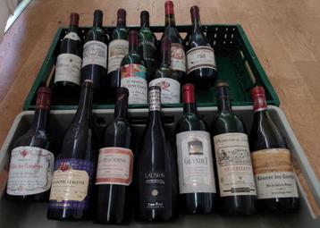 15 flessen vintage wijnen (1980 tot 2004) beschikbaar voor biedingen