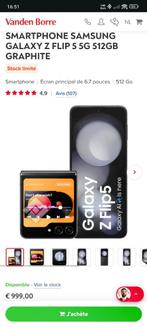 Samsung Galaxy Z Flip 5 5G Cream 512Go état vitrine avec Fac, Nieuw, Galaxy Z Flip, Zonder abonnement, Ophalen of Verzenden