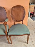 6 kersenhouten stoelen (2 met armleuningen), Antiek en Kunst, Antiek | Meubels | Stoelen en Sofa's, Ophalen