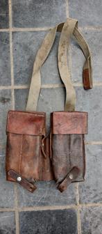 Militaria, lederen tasje Zwitsers. WO2 Hispano Suiza., Enlèvement