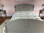 Dubbel bed - 140 cm breed, Huis en Inrichting, Slaapkamer | Bedden, Ophalen, Gebruikt, Lodewijk XIV, Tweepersoons