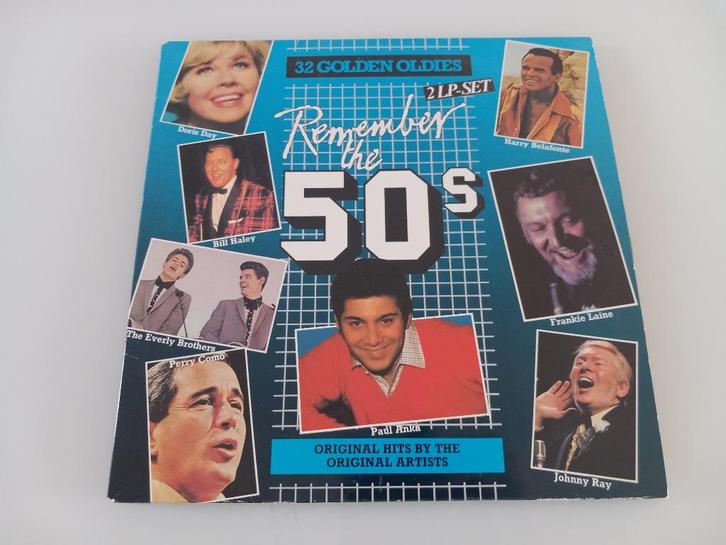 Vinyl 2LP Remember the 50s Rock 'n Roll Pop Jaren 50, Cd's en Dvd's, Vinyl | Verzamelalbums, Pop, 12 inch, Ophalen of Verzenden