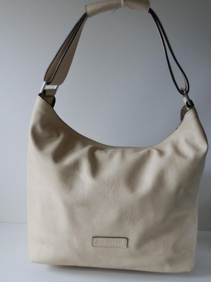 Jil Sander damestas., Handtassen en Accessoires, Tassen | Damestassen, Zo goed als nieuw, Overige typen, Beige, Ophalen of Verzenden