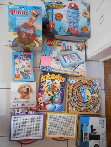 jeu enfant, livre éducation chien, organiseur de bureau 2e/P beschikbaar voor biedingen
