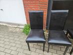 Stoelen met lederen bekleding, Huis en Inrichting, Ophalen, Gebruikt