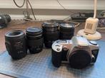 Canon EOS 500N + lenzen Canon EF mount, Ophalen of Verzenden, Spiegelreflex, Canon