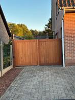 Te koop afzelia poort/ poortje nu scherpe prijs!, Ophalen, Nieuw, 150 tot 200 cm, Hout