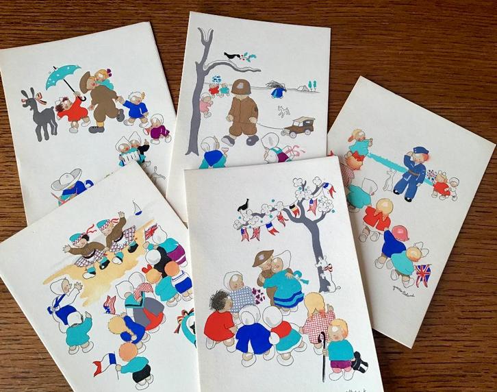 Cartes sur la liberation, Verzamelen, Militaria | Algemeen, Landmacht, Ophalen of Verzenden