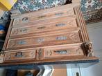 Leeuwenkop dressoir in eikenhout en marmer, Ophalen, Zo goed als nieuw, Eikenhout