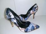 Pumps/hoge hakken - Satijnen bloemenpatronen - 37, Verzenden, Nieuw, Pumps