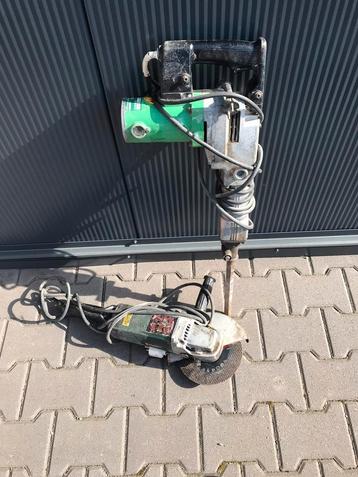 Hitachi breekhamer & Metabo haakse slijper, Doe-het-zelf en Bouw, Ophalen, Gebruikt, Boor- en/of Breekhamer